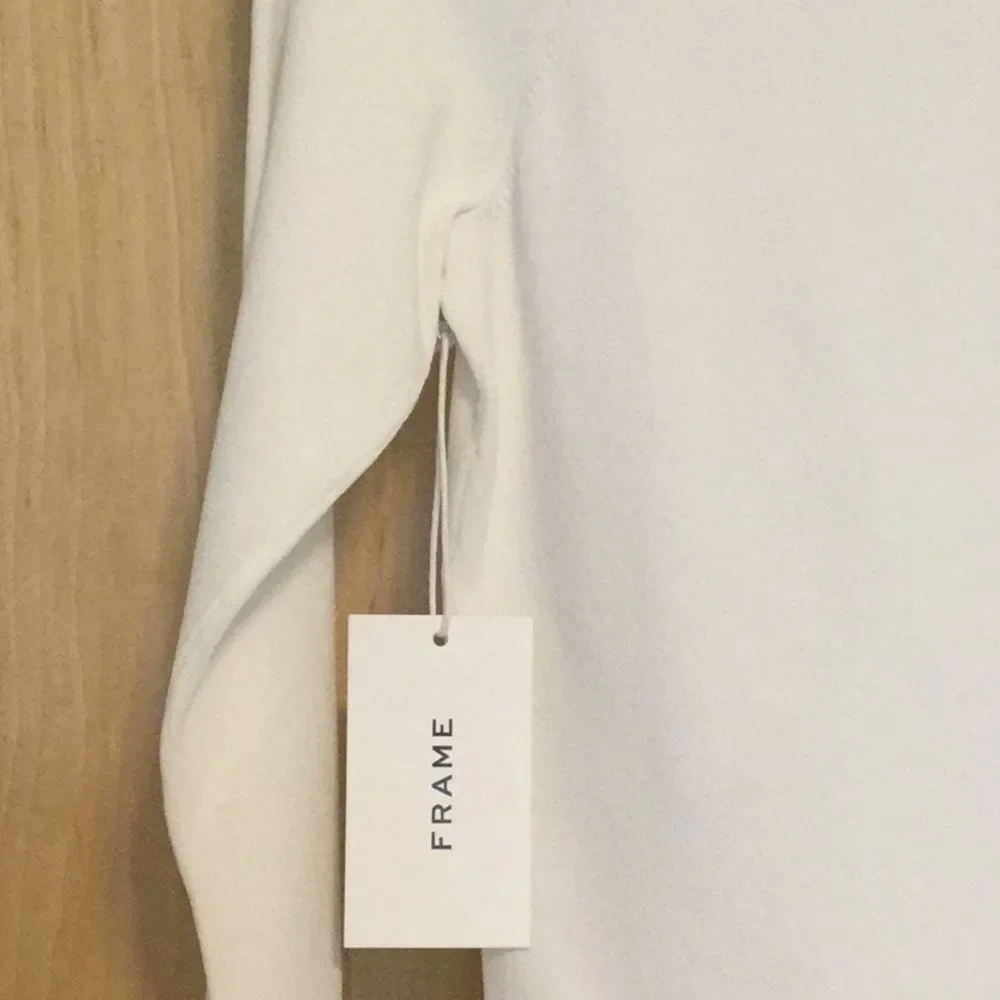 Frame Denim Scoop Cutout Long Sleeve Tee - Picture 6 of 8